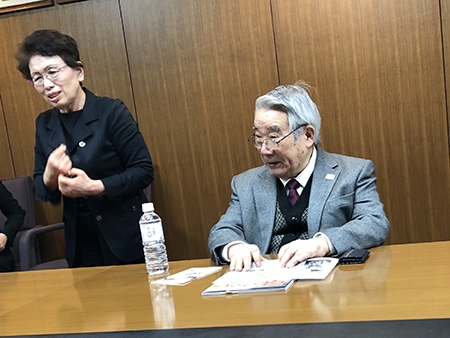 八代英太さん(元 郵政大臣)の講演