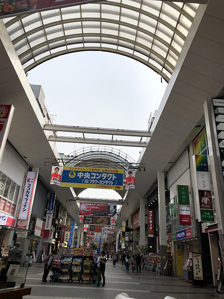 アーケードの天井